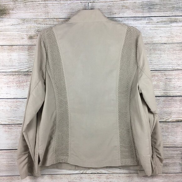 Chico's Zenergy Lightweight Jacket Long Sleeves Beige Tan - Picture 6 of 16